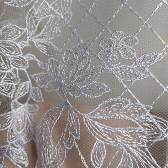 Monique Lhuillier lace overlay cocktail dress, size 2, White and Cream - Picture 4 of 8